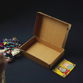 Diwali Gift Hamper - Festive Thread Braided Kathputli Toran With Handpainted Wall Frame (2 Curated Products)