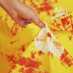 Shibori Tie-Dye Pure Mul Cotton Fabric 34