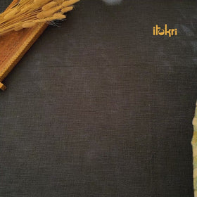 Black - Kota Doria Cotton Sanganeri Print Saree