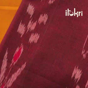 Sambalpuri Ikat Cotton 3pc Unstitched Dress Material Suit Set 04