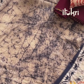 Hand Batik Print Cotton Straight Kurta with Palazzo Set for women 07