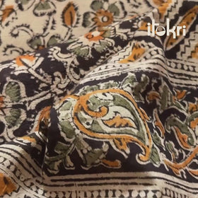 Pedana Kalamkari Hand Block Print Natural Dyed Cotton Fabric 16