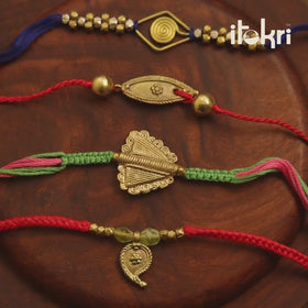 Tribal Dokra Craft Beadwork Rakhi 10