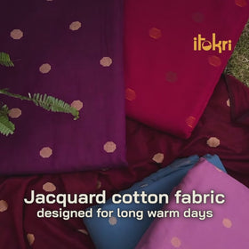 Prewashed Cotton Jacquard Buti Fabric 03