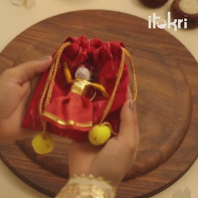 Cockroach - Reusable Handmade Threadwork Rakhi with Potli  11