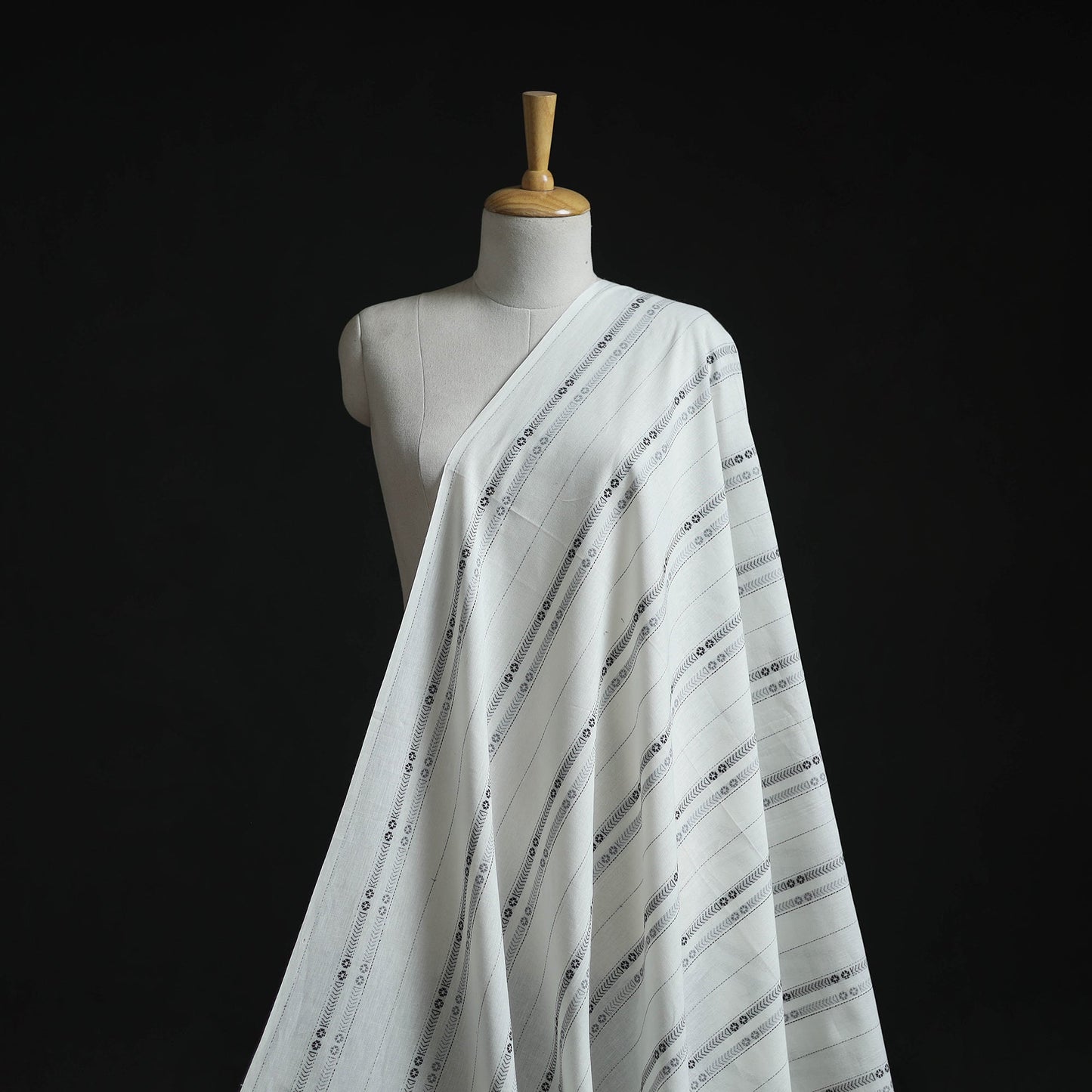 Prewashed cotton jacquard fabric 13 - handcrafted