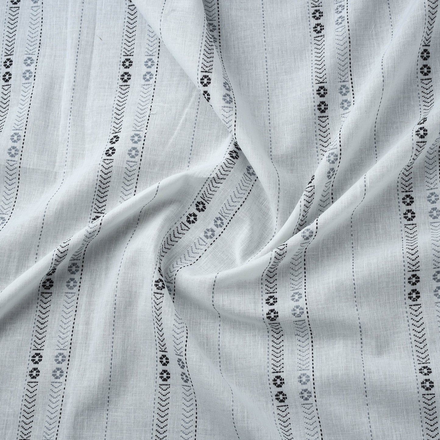 Prewashed cotton jacquard fabric 13 - handcrafted