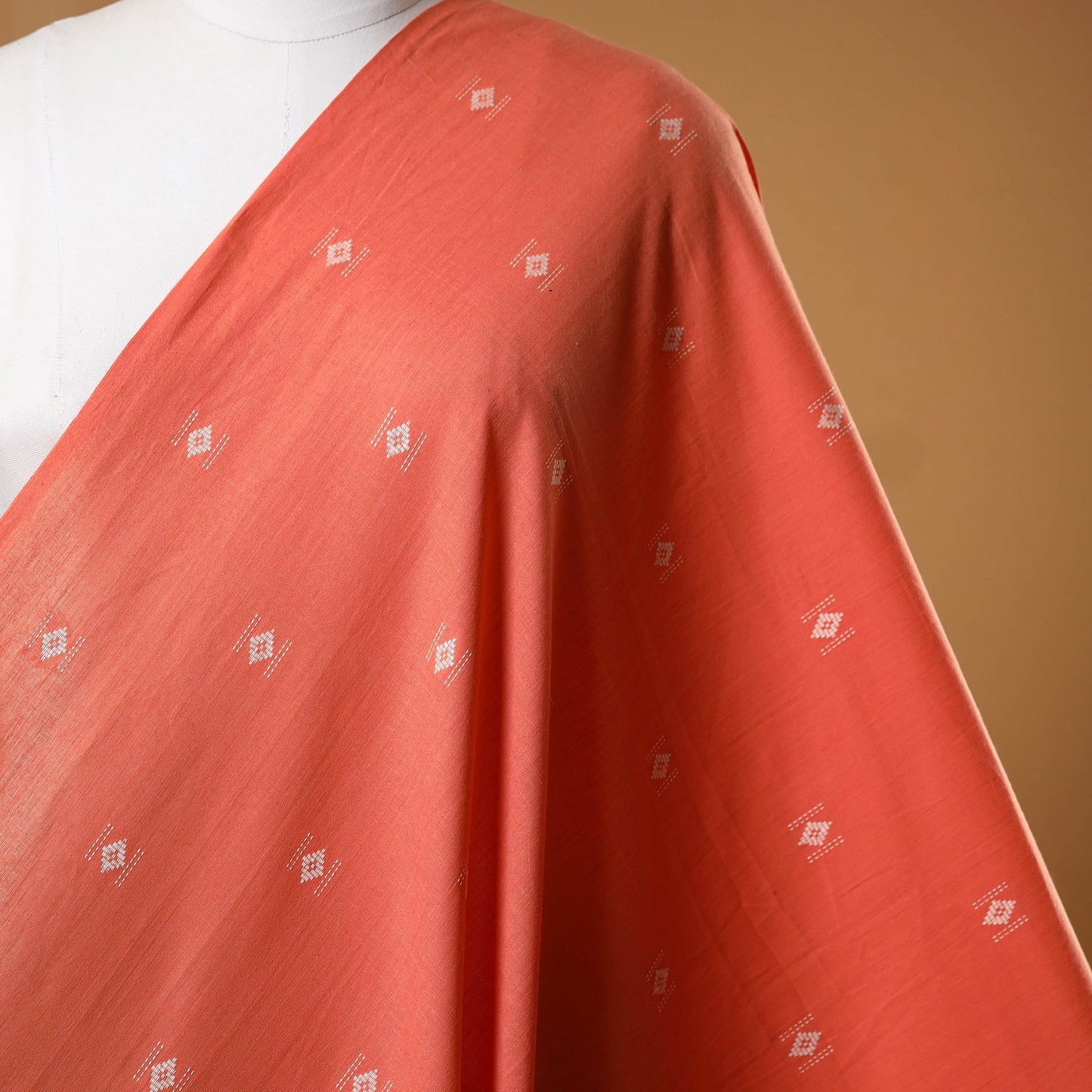 Prewashed cotton jacquard weave fabric 02 - handcrafted