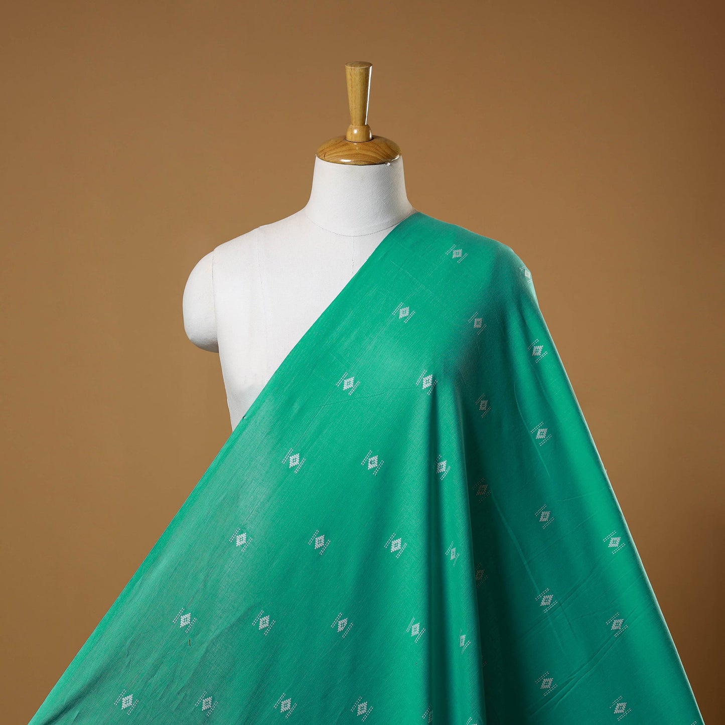 Prewashed cotton jacquard weave fabric 05 - handcrafted