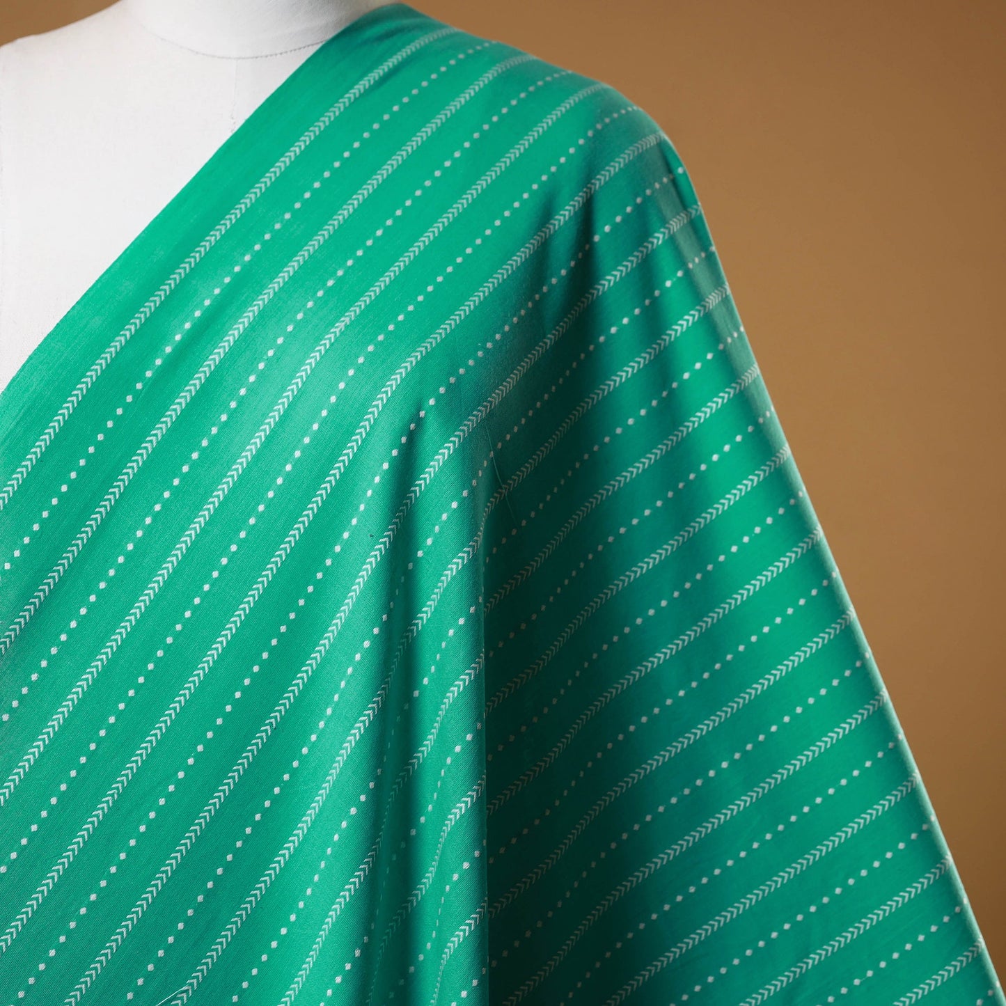 Prewashed cotton jacquard weave fabric 06 - handcrafted