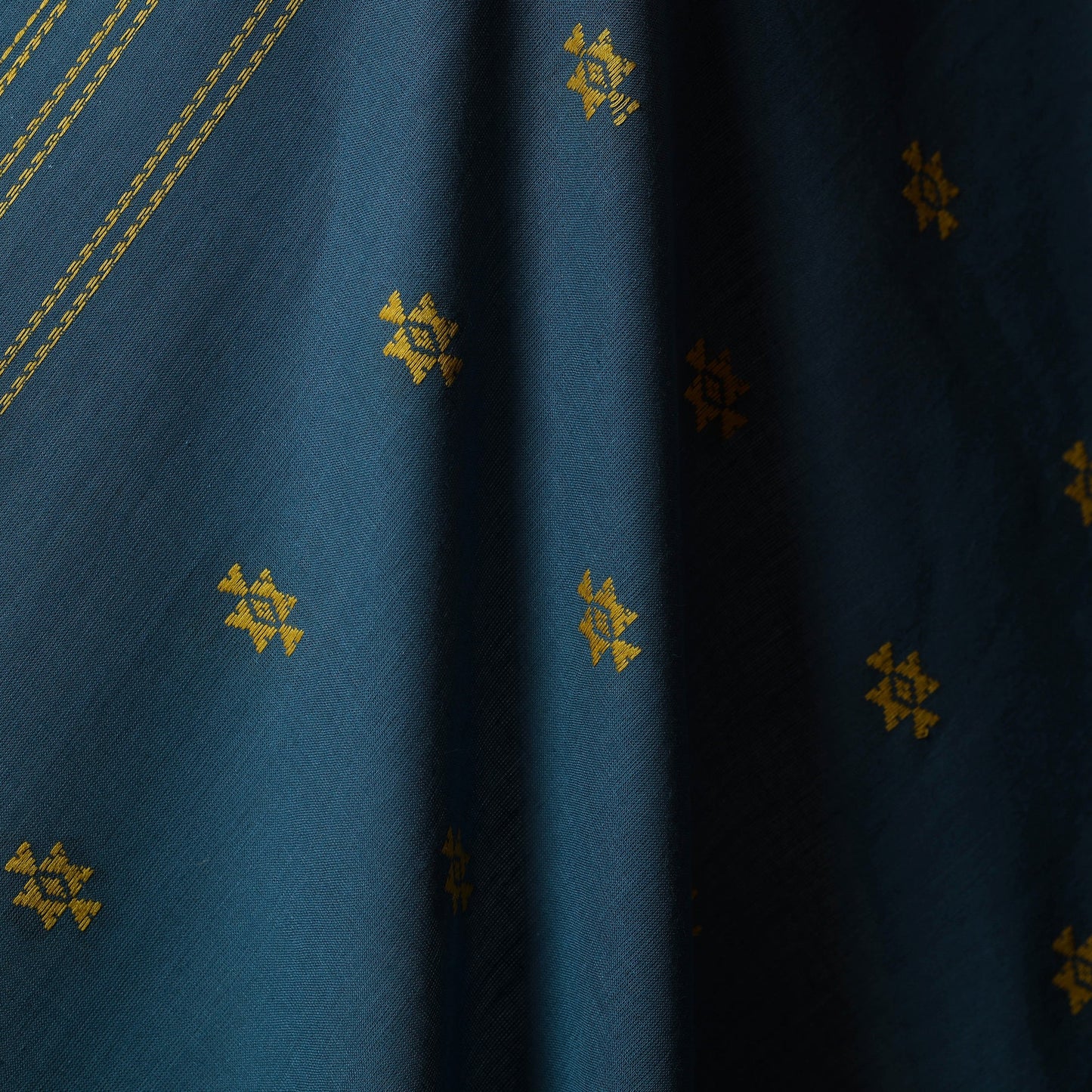 Prewashed cotton jacquard weave fabric 10 - handcrafted