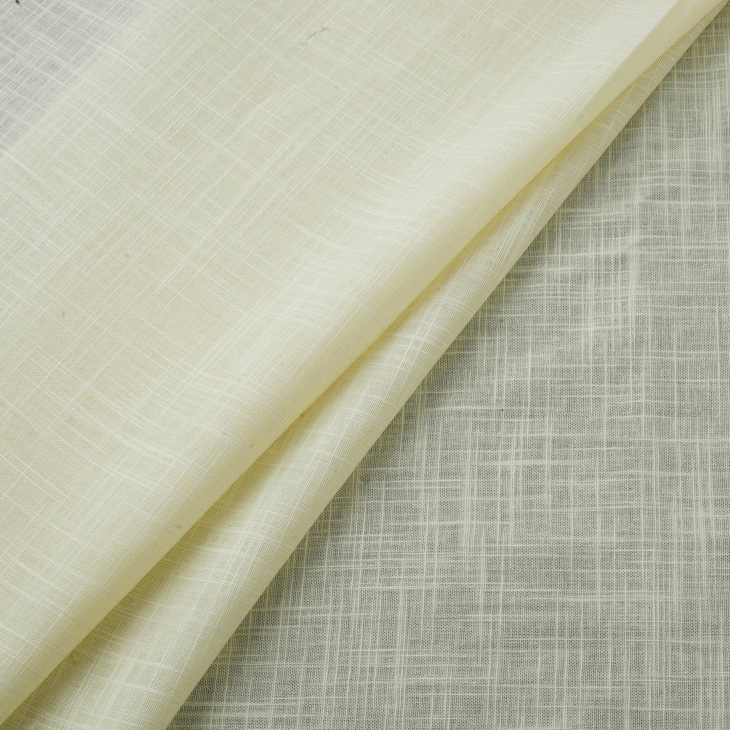 Prewashed slub cotton plain fabric 04 - handcrafted
