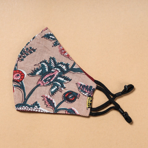  Printed Cotton 3 Layer Snug Fit Face Cover 