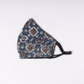  Ajrakh Block Printed Cotton 3 Layer Snug Fit Face Cover 
