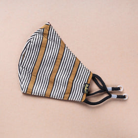  Ajrakh Block Printed Cotton 3 Layer Snug Fit Face Cover 