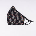  Ajrakh Block Printed Cotton 3 Layer Snug Fit Face Cover 