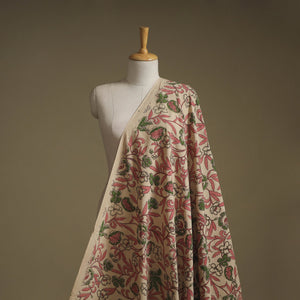 Printed cotton kalamkari fabric 13 - handcrafted