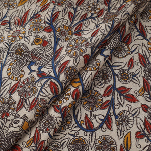 Printed cotton kalamkari fabric 18 - handcrafted