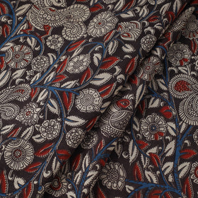Printed cotton kalamkari fabric 26 - handcrafted