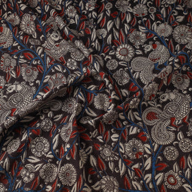 Printed cotton kalamkari fabric 26 - handcrafted