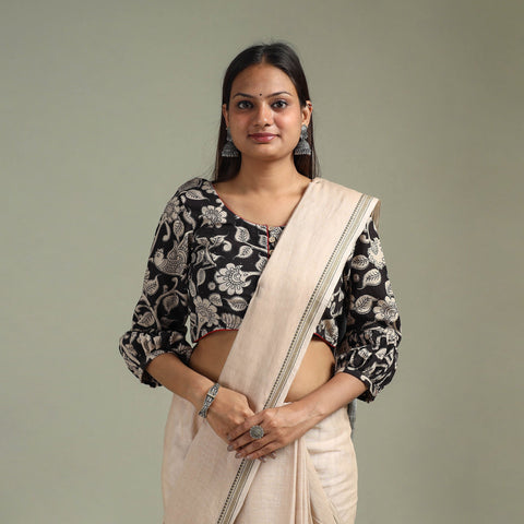 Printed cotton kalamkari readymade blouse 07 - handcrafted