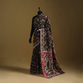 Printed cotton kalamkari saree 01 - handcrafted