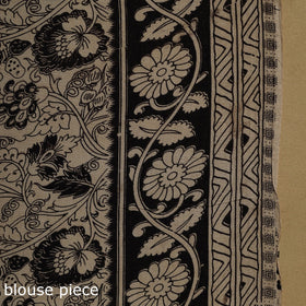 Printed cotton kalamkari saree 04 - handcrafted