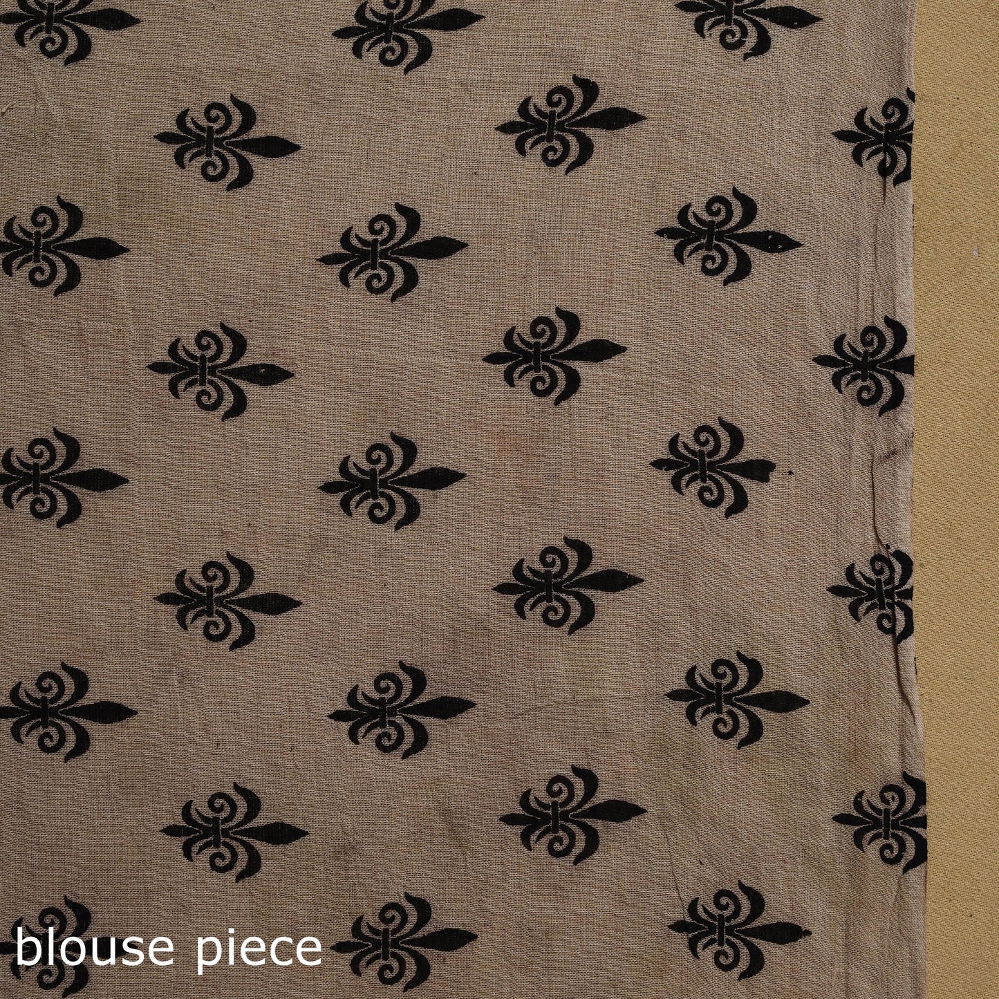 Printed cotton kalamkari saree 06 - handcrafted