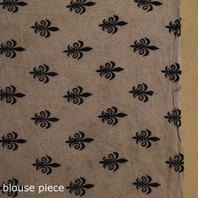 Printed cotton kalamkari saree 06 - handcrafted