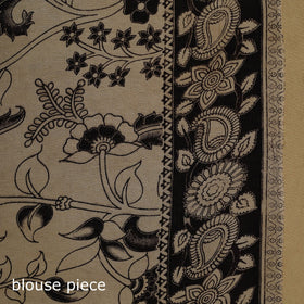 Printed cotton kalamkari saree 13 - handcrafted