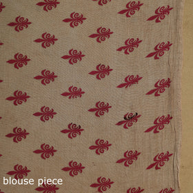 Printed cotton kalamkari saree 16 - handcrafted