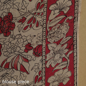 Printed cotton kalamkari saree 20 - handcrafted