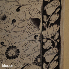 Printed cotton kalamkari saree 21 - handcrafted