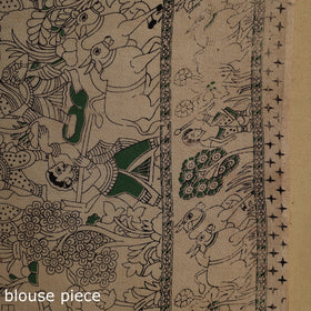 Printed cotton kalamkari saree 22 - handcrafted