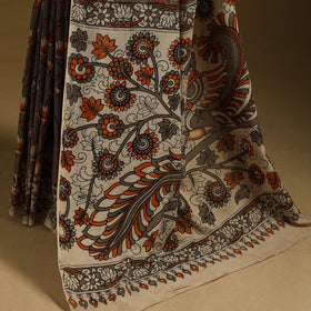 Printed cotton kalamkari saree 31 - handcrafted