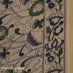 Printed cotton kalamkari saree 32 - handcrafted