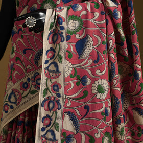 Printed cotton kalamkari saree 32 - handcrafted