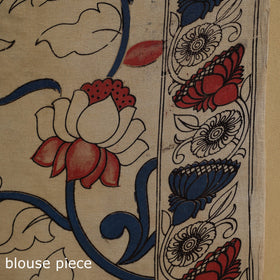 Printed cotton kalamkari saree 33 - handcrafted