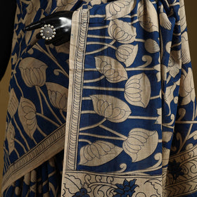 Printed cotton kalamkari saree 36 - handcrafted