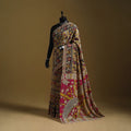 Printed cotton kalamkari saree 37 - handcrafted