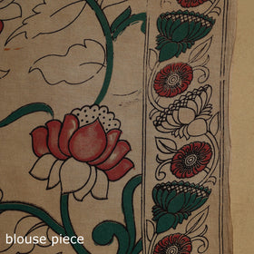 Printed cotton kalamkari saree 40 - handcrafted