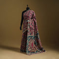Printed cotton kalamkari saree 42 - handcrafted