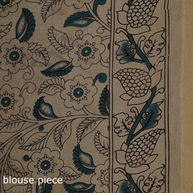 Printed cotton kalamkari saree 42 - handcrafted