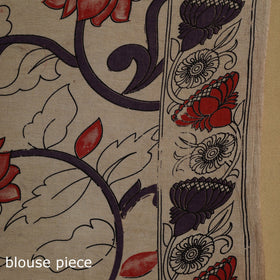 Printed cotton kalamkari saree 44 - handcrafted