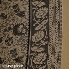 Printed cotton kalamkari saree 45 - handcrafted