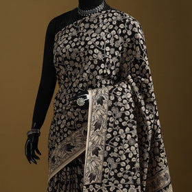 Printed cotton kalamkari saree 46 - handcrafted