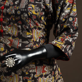 Printed cotton a-line kalamkari kurta for women 03