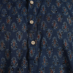  Ajrakh Block Printed Cotton Men Long Kurta 13 