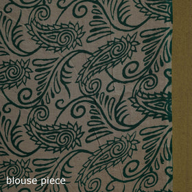 Printed cotton nellore kalamkari saree 02 - handcrafted