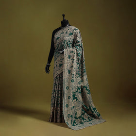 Printed cotton nellore kalamkari saree 02 - handcrafted